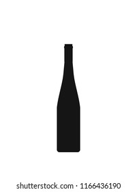 Bottle silhouette wine