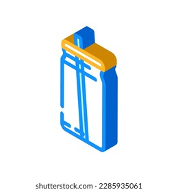bottle smoothie drink isometric icon vector. bottle smoothie drink sign. isolated symbol illustration