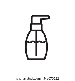 bottle soap icon illustration isolated vector sign symbol