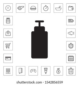 Bottle soap icon for web and mobile