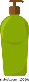 Bottle soap, illustration, vector on white background.