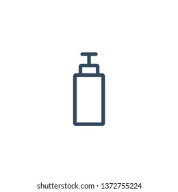 Bottle soap line icon for web and mobile