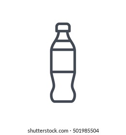 Bottle Soda Icon Food Outlined Drink - Shutterstock ID 501985504