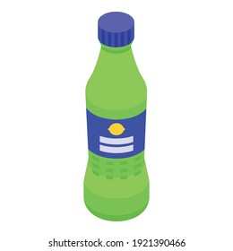 Bottle Of Soda Icon. Isometric Of Bottle Of Soda Vector Icon For Web Design Isolated On White Background