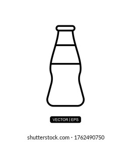 Bottle of Soda line icon vector illustration logo template for many purpose.
