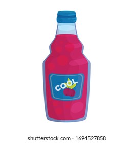 Bottle of soda vector icon.Cartoon vector icon isolated on white background bottle of soda.