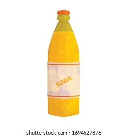 Bottle of soda vector icon.Cartoon vector icon isolated on white background bottle of soda.