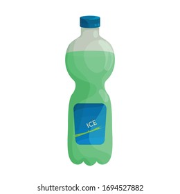 Bottle of soda vector icon.Cartoon vector icon isolated on white background bottle of soda.