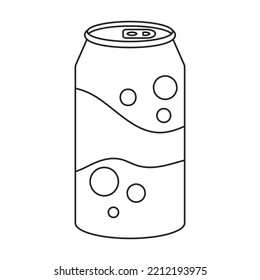 Bottle of soda vector icon.Outline vector icon isolated on white background bottle of soda.