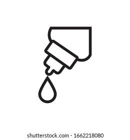 frasco con diseño de ilustración vectorial estilo línea spa