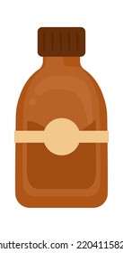Botella con especias. Ilustración del vector