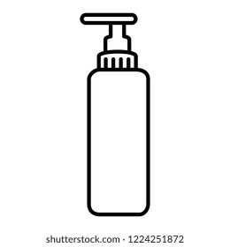 bottle splash cosmetic product icon