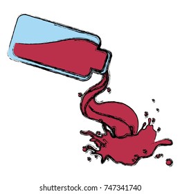 Bottle splashing juice