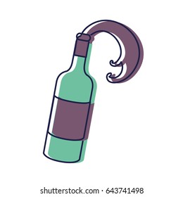 bottle splashing wine icon