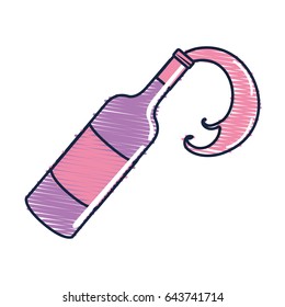 bottle splashing wine icon