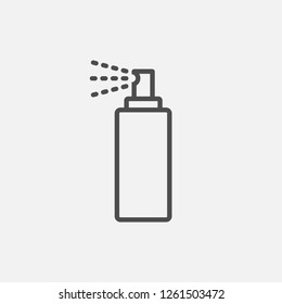 Bottle spray icon isolated on white background. Vector illustration.