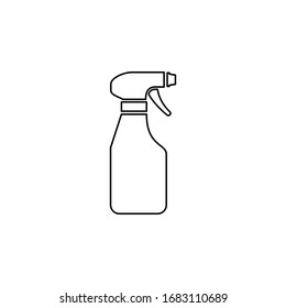bottle spray icon vector, line art style icon isolated on white background. Spray icon trendy and modern symbol for graphic and web design. vector illustration. EPS10