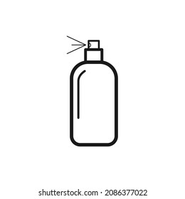 Symbol für Flaschenspray, Vektorelemente für Infografik-Web