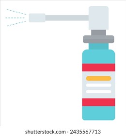 Icono de medicamento de aerosol de botella ilustración vectorial