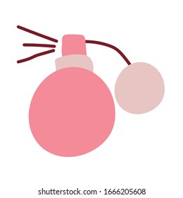 spray de frasco sobre el diseño de la ilustración del vector de fondo blanco
