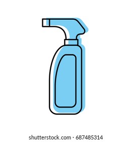 Bottle with sprinkler icon