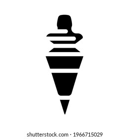 bottle stopper bartender glyph icon vector. bottle stopper bartender sign. isolated contour symbol black illustration