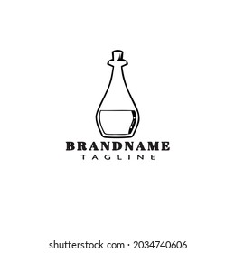 bottle with stopper logo icon design modern vector illustration