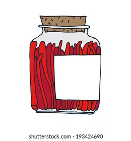 bottle with a strange vile substance
