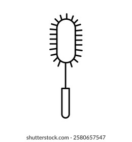 Bottle sweeper cleaning brush icon Vector logo set flat