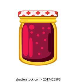 bottle of sweet jam isolated icon