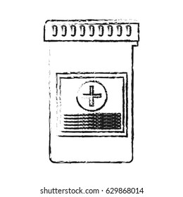 bottle with tap and pills