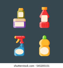 Bottle template blank package container vector