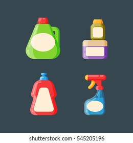 Bottle template blank package container vector