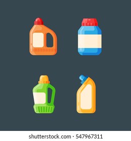Bottle template blank package container vector