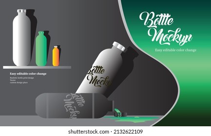 Flaschenvorlagendesign für Produktverpackungen
