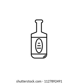 bottle of tequila icon. Element of drinks icon for mobile concept and web apps. Thin line bottle of tequila icon can be used for web and mobile. Premium icon on white background