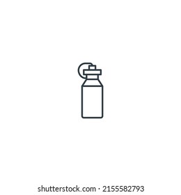 bottle thin line icon, editable stroke icon