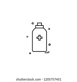 bottle tool first aid spary icon vector design
