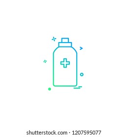 bottle tool first aid spary icon vector design