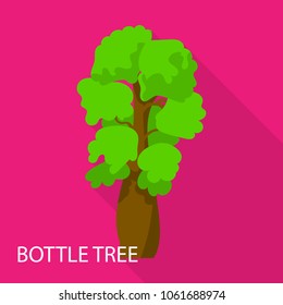 Bottle tree icon. Flat illustration of bottle tree vector icon for web