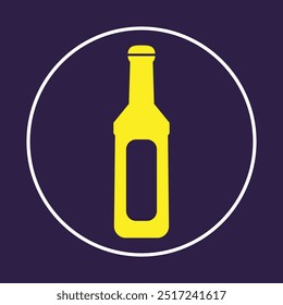 Bottle trendy icon rich abstract vector illustration colorful artwork lovely design.eps