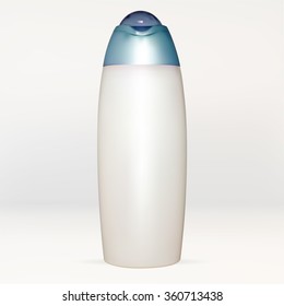bottle tube of cream, lotion, white, empty, for applying your advertisement isolated vector new clean