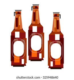 bottle vector alcohol liquid illustration beer glass cap drink white