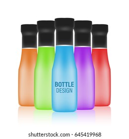 Bottle vector design. Mock-up packages.