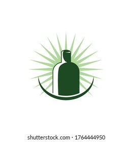 bottle vector design template illustration