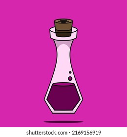 Bottle vector design, unique bottle illustration with simple concept.