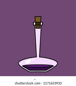 Bottle vector design, unique bottle illustration with simple concept.