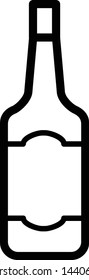 Bottle vector for the drink place icon