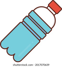 bottle vector flat color icon