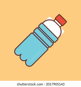 bottle vector flat color icon